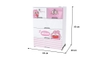 Tủ nhựa sơ sinh 5 ngăn Happy Baby SUNHOUSE KS-CA688G5, Chất liệu PP an toàn sức khỏe, Dễ dàng tháo lắp, 5 ngăn chứa rộng rãi