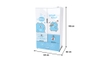 Tủ nhựa sơ sinh 2 cánh Happy Baby SUNHOUSE KS - CA1177B3, Chất liệu PP an toàn sức khỏe, Dễ dàng tháo lắp, 2 cánh 3 ngăn chứa rộng rãi