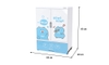 Tủ nhựa sơ sinh 2 cánh Happy Baby SUNHOUSE KS - CA950B1, Chất liệu PP an toàn sức khỏe, Dễ dàng tháo lắp, 2 cánh 1 ngăn chứa rộng rãi