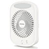 Quạt sạc mini Sunhouse SHD7110, Công suất 7W, Thời gian sử dụng từ 2 đến 4,5 giờ, Có đèn led chiếu sáng, Bảng điều khiển nút ấn, Bảo hành 12 tháng