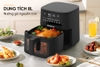 Nồi chiên không dầu 8L Sunhouse SHD4081, công suất 1500W, 11 chế độ nấu cảm ứng, Bảo hành 12 tháng