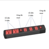 Ổ cắm chịu nhiệt Điện Quang ĐQ ESK 5BR 5M, 62228179 - Ổ cắm chịu nhiệt, 4 lỗ kết hợp, Công suất chịu tải 2500W, Dây dài 5m
