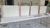 Gia công đá solid surface Vân mây ốp bếp liền khối