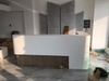 Đá solid surface uốn cong ốp quầy