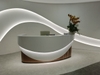 Quầy lễ tân ốp đá solid surface korean tại quận 4