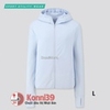 Áo chống nắng Uniqlo Airism 61 Blue Size M(phiên bản 2021)
