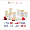 Pate Alpha Pet cho chó mèo - lon 400GR