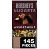 KẸO HƯƠNG VỊ SỮA VÀ SÔ CÔ LA ĐEN ĐẶC BIỆT SỐ LƯỢNG LỚN - HERSHEY'S NUGGETS MILK AND SPECIAL DARK CHOCOLATE FLAVORS ASSORTED, BULK, INDIVIDUALLY WRAPPED, GLUTEN FREE CANDY BARS BULK BAG (52 OZ, 145 VIÊN)