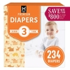 TÃ EM BÉ SIZE 3 (16-28 LBS/7-13 KG)- MEMBER'S MARK PREMIUM BABY DIAPERS, SIZES: NEWBORN - 7