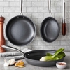 BỘ CHẢO CHIÊN MEMBER'S MARK 3-PIECE HARD ANODIZED FRY PAN SET