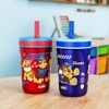 LY CÁCH NHIỆT THÉP KHÔNG GỈ - ZAK DESIGNS 12-OZ. STAINLESS STEEL DOUBLE-WALL TUMBLER FOR KIDS WITH STRAW, 2-PIECE SET, CHOOSE CHARACTER