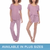 BỘ PIJAMA CHO NỮ 3 MÓN - HONEYDEW LADIES 3-PIECE PAJAMA SET