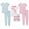 SÉT 3 MÓN BỘ PIJAMA CHO BÉ GÁI - KIDS HEADGUARTURE KIDS' 6-PIECE COTTON PJ SET, MULTI OF PINK