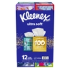 KHĂN GIẤY LAU MẶT 3 LỚP SIÊU MỀM - KLEENEX ULTRA SOFT FACIAL TISSUE, 3-PLY, 12 HỘP