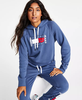 ÁO HOODIE TOMMY HỌA TIẾT LÁ CỜ LÔNG CỪU