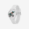ĐỒNG HỒ LACOSTE VỚI DÂY ĐEO SILICON MÀU TRẮNG - LACOSTE.12.12 X NETFLIX SEX EDUCATION 3 HANDS SILICONE WATCH