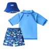 BỘ ĐỒ BƠI 3 MẢNH CHO BÉ TRAI - UV SKINZ KIDS' 3-PIECE SWIM SET, BLUE, ORANGE OF GREEN