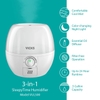 MÁY KHUẾCH TÁN TẠO ĐỘ ẨM 3 TRONG 1 - VICKS 3-IN-1 SLEEPY TIME HUMIDIFIER DIFFUSER NIGHTLIGHT, VUL500