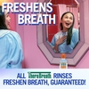 NƯỚC SÚC MIỆNG LÀM TRẮNG RĂNG HƯƠNG BẠC HÀ - THERABREATH WHITENING MOUTHWASH, DAZZLING MINT, DENTIST FORMULATED, 16 OZ