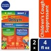 SIRO GIẢM HO NGHẸT NGỰC DÀNH CHO TRẺ EM TỪ 4 TUỔI TRỞ LÊN HƯƠNG VỊ CHERRY & BERRY - DELSYM CHILDREN'S COUGH + CHEST CONGESTION DAY & NIGHT COLD LIQUID, CHERRY & BERRY, 8OZ (2X4OZ)