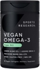 DẦU CÁ OMEGA-3 THUẦN CHAY, HƯƠNG CHANH - SPORTS RESEARCH VEGAN OMEGA-3 FISH OIL ALTERNATIVE FROM ALGAE OIL - FRESH LEMON SCENT - 60 VIÊN