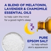 MUỐI TẮM, HOA OẢI HƯƠNG VÀ HOA CÚC - DR TEAL'S EPSOM SALT MAGNESIUM SOAK, SLEEP BLEND WITH MELATONIN, LAVENDER & CHAMOMILE, 3 LBS