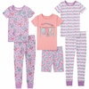 SÉT 3 MÓN BỘ PIJAMA CHO BÉ GÁI - KIDS HEADGUARTURE KIDS' 6-PIECE COTTON PJ SET, MULTI OF PINK