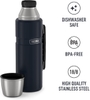 BÌNH NƯỚC CÁCH NHIỆT CHÂN KHÔNG MÀU XANH ĐẬM - THERMOS STAINLESS KING VACUUM-INSULATED BEVERAGE BOTTLE, 40 OZ, MIDNIGHT BLUE