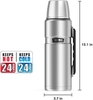 BÌNH NƯỚC CÁCH NHIỆT CHÂN KHÔNG MÀU XANH ĐẬM - THERMOS STAINLESS KING VACUUM-INSULATED BEVERAGE BOTTLE, 40 OZ, MIDNIGHT BLUE