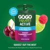 NƯỚC TRÁI CÂY CÓ CHẤT ĐIỆN GIẢI VỊ CHERRY MÂM XÔI CHANH - GOGO SQUEEZ ACTIVE FRUIT BLEND WITH ELECTROLYTES, CHERRY RASPBERRY LIME, 3.9 OZ/10CT