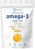 VIÊN UỐNG BỔ SUNG DẦU CÁ OMEGA 3 HƯƠNG  CHANH - TRIPLE STRENGTH OMEGA 3 FISH OIL SUPPLEMENTS, 120 VIÊN
