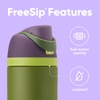 BÌNH NƯỚC GIỮ NHIỆT BẰNG THÉP KHÔNG GỈ - OWALA MARVEL FREESIP INSULATED STAINLESS STEEL WATER BOTTLE WITH STRAW FOR SPORTS AND TRAVEL, 24 OZ, HULK