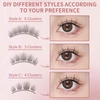 BỘ LÔNG MI GIẢ - MLEN DIARY MANGA LASHES 120 CLUSTER LASHES 9-12MM D CURL INDIVIDUAL LASHES, FLUFFY FAUX MINK THIN COTTON BAND FALSE EYELASHES