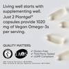 DẦU CÁ OMEGA-3 THUẦN CHAY, HƯƠNG CHANH - SPORTS RESEARCH VEGAN OMEGA-3 FISH OIL ALTERNATIVE FROM ALGAE OIL - FRESH LEMON SCENT - 60 VIÊN