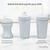 CỐC TẬP UỐNG CHO TRẺ MỚI BIẾT ĐI MÀU XANH - RE-PLAY SIPPY CUPS FOR TODDLERS - 10 OZ - SET OF 4-3.13