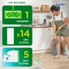 DỤNG CỤ LAU SÀN WIFFER DRY AND WET MULTI SURFACE FLOOR CLEANER, 1 MOPS+ 19 REFILLS