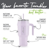 LY KHÔNG GỈ CÁCH NHIỆT CHÂN KHÔNG GIỮ LẠNH ĐẾN 34 GIỜ MÀU LILAC BUD - REDUCE 40 OZ TUMBLER WITH HANDLE - VACUUM INSULATED STAINLESS STEEL MUG WITH SIP-IT-YOUR-WAY LID AND STRAW - KEEPS DRINKS COLD UP TO 34 HOURS