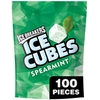 KẸO CAO SU BẠC HÀ KHÔNG ĐƯỜNG - ICE BREAKERS ICE CUBES SPEARMINT SUGAR FREE CHEWING GUM POUCH, 100 VIÊN