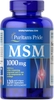 VIÊN UỐNG HỖ TRỢ SỤN KHỚP - PURITAN'S PRIDE JOINT SUPPORT FORMULA MSM RAPID RELEASE CAPSULES, 1000 MG, 120 COUNT (120 VIÊN)