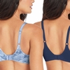 ÁO NGỰC NỮ MAIDENFORM LADIES' COMFORT DEVOTION BRA, (BLACK & LIGHT BLUE ), 2 PACK