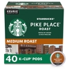 CÀ PHÊ RANG VỪA DẠNG CỐC- STARBUCKS  PIKE PLACE  MEDIUM ROAST K- CUP, 40 PODS