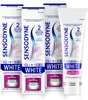 KEM ĐÁNH RĂNG LÀM TRẮNG RĂNG NHẠY CẢM - SENSODYNE CLINICAL WHITE TOOTHPASTE CLINICALLY PROVEN WHITENING FOR SENSITIVE TEETH, STAIN PROTECTOR, UNFLAVORED, 3.4 OZ X 3