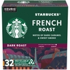 CÀ PHÊ RANG ĐẬM DẠNG VIÊN - STARBUCKS K-CUP COFFEE PODS, DARK ROAST COFFEE, FRENCH ROAST, 100% ARABICA, 1 BOX (32 PODS)