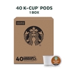 CÀ PHÊ RANG VỪA DẠNG CỐC- STARBUCKS  PIKE PLACE  MEDIUM ROAST K- CUP, 40 PODS