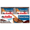 BÁNH MÌ QUE PRETZEL CHẤM HẠT PHỈ VÀ CA CAO NUTELLA & GO! - NUTELLA & GO! HAZELNUT AND COCOA SPREAD WITH PRETZEL STICKS, 12 PACK