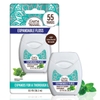 CHỈ NHA KHOA DẠNG SÁP HƯƠNG BẠC HÀ - GURUNANDA EXPANDABLE WAXED DENTAL FLOSS FOR GENTLE, DEEP CLEANING WIDE TEETH FLOSSING - PEPPERMINT FLAVOR - 55 YARDS