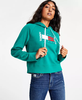 ÁO HOODIE TOMMY HỌA TIẾT LÁ CỜ LÔNG CỪU