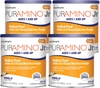 SỮA BỘT DÀNH CHO TRẺ MỚI BIẾT ĐI DỊ ỨNG THỰC PHẨM NGHIÊM TRỌNG - PURAMINO JUNIOR HYPOALLERGENIC TODDLER DRINK, FOR SEVERE FOOD ALLERGIES, OMEGA-3 DHA, IRON, IMMUNE SUPPORT, VANILA POWDER CAN, 14.1 OZ (PACK OF 4)