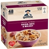 BỘT YẾN MẠCH ĂN LIỀN QUAKER, NHO KHÔ, CHÀ LÀ VÀ QUẢ ÓC CHÓ - QUAKER INSTANT OATMEAL, RAISIN, DATE AND WALNUT, INDIVIDUAL PACKETS, 48 GÓI