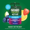 NƯỚC TRÁI CÂY CÓ CHẤT ĐIỆN GIẢI VỊ DÂU, VIỆT QUỐC VÀ CHANH - GOGO SQUEEZ ACTIVE FRUIT BLEND WITH ELECTROLYTES, BLUEBERRY STRAWBERRY LEMON, 3.9 OZ/4CT